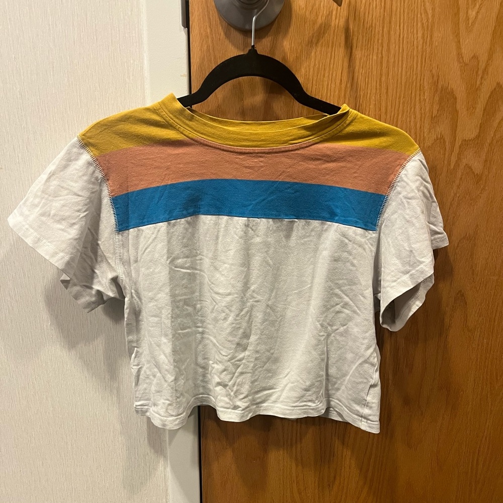 Color block crop top